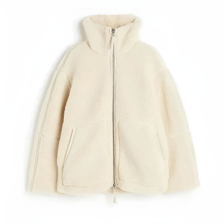 Drune | Fleece Jacke Pelz Übergröße Jacke Damen Winterjacke