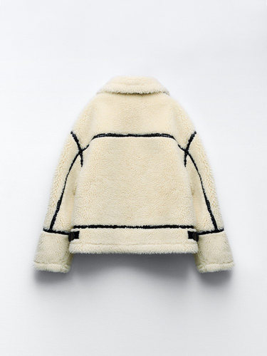 Drune | Jacket Weiße Übergröße Jacke Aus Kunstfell für Damen