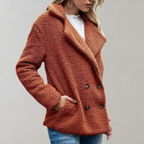 Drune | Gemütlich Doppelreiher Winterjacke Damenjacke
