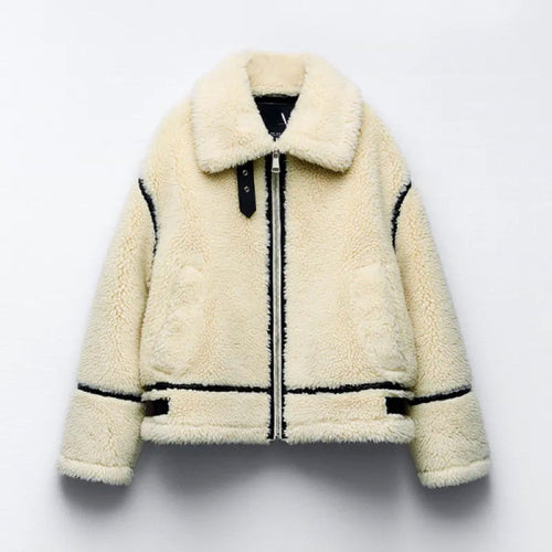 Drune | Übergröße Biker Pelzjacke Winterjacke