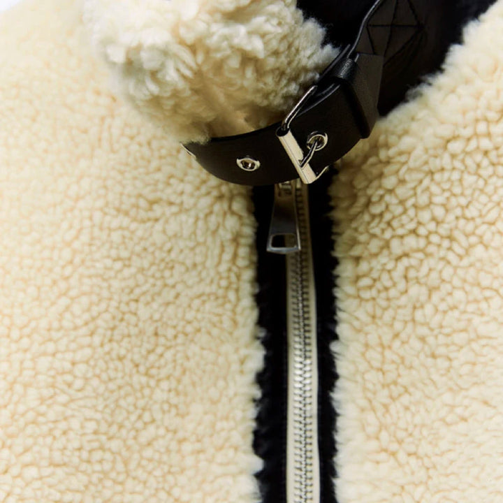 Drune | Übergröße Biker Pelzjacke Winterjacke
