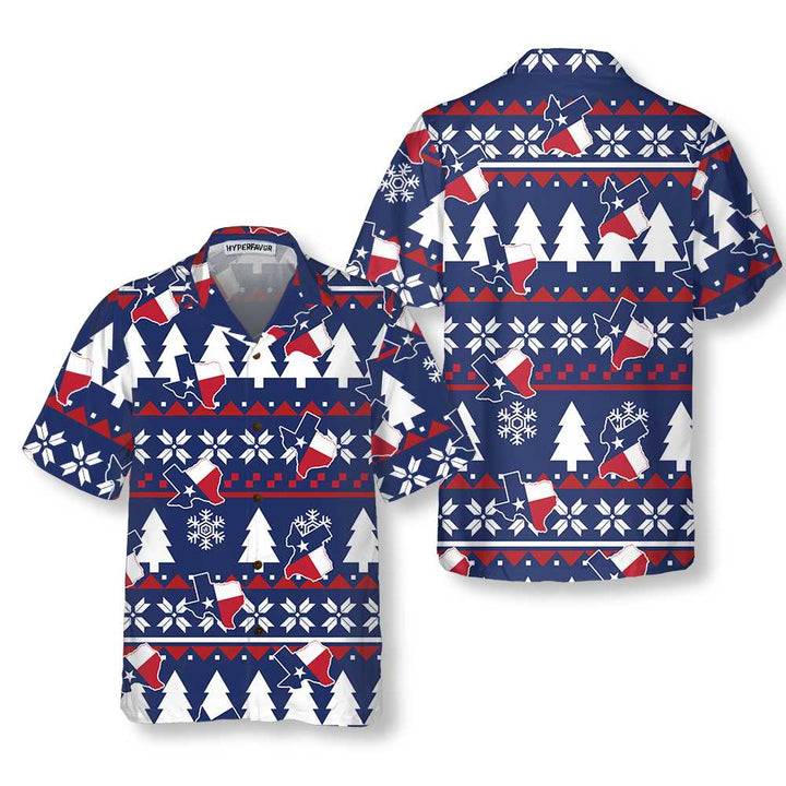 Drune | Texas Hässliches Weihnachtsmuster Hawaiian Shirt