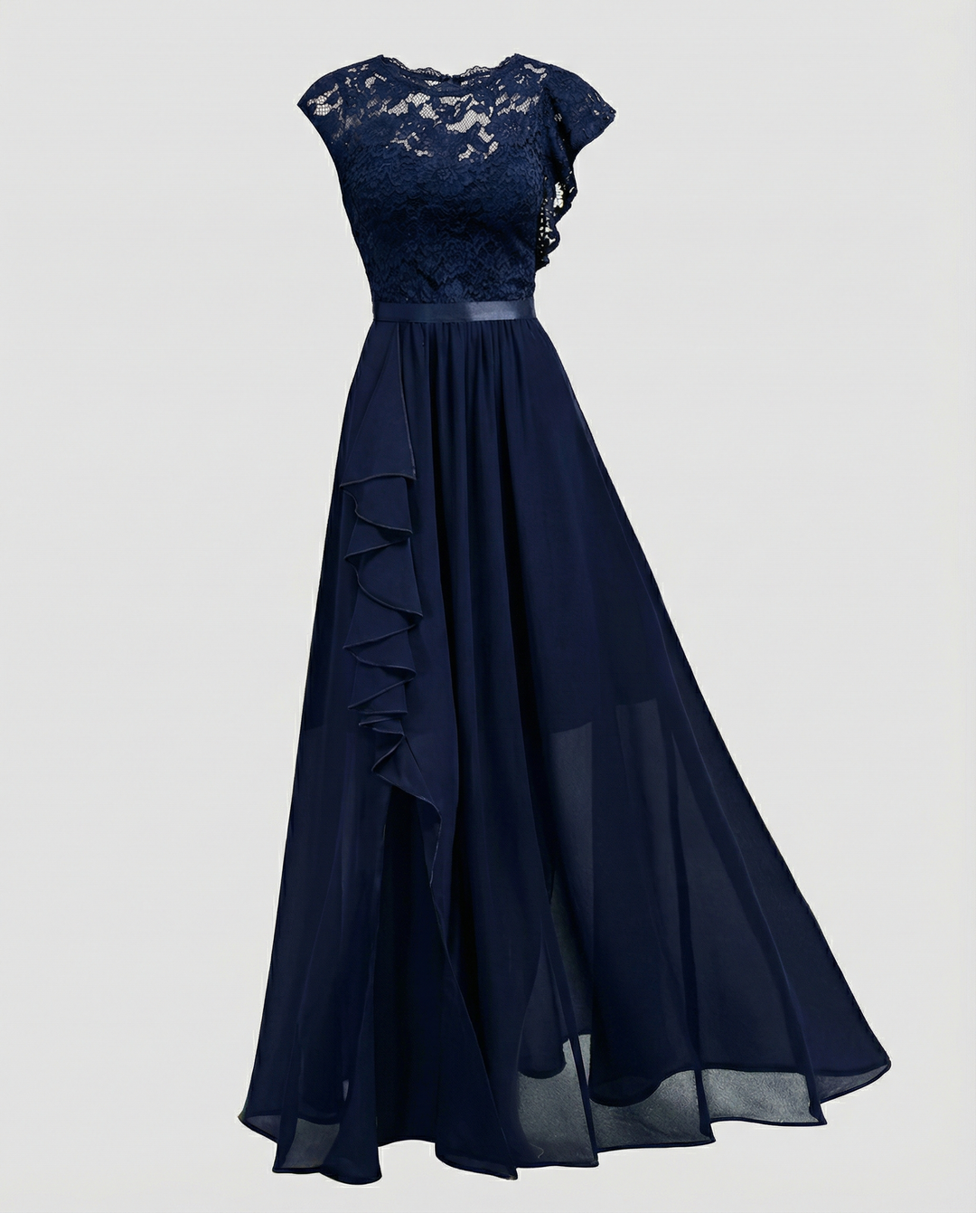Drune | Elegantes Damen Maxikleid Mit Spitzeneinsätzen Zeitlos, Romantisch & Fließend