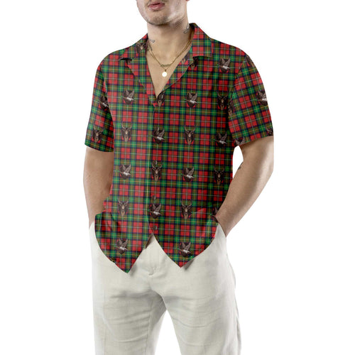 Drune | Das Weihnachts-Trophäen-Hawaiian-Shirt, Plaid-Weihnachtshemd, Beste Weihnachtsgeschenkidee