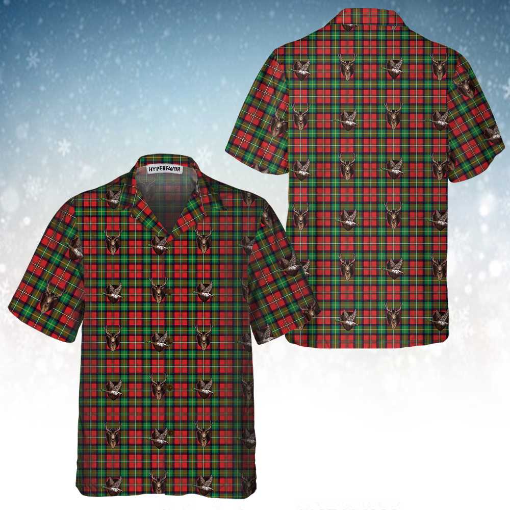 Drune | Das Weihnachts-Trophäen-Hawaiian-Shirt, Plaid-Weihnachtshemd, Beste Weihnachtsgeschenkidee