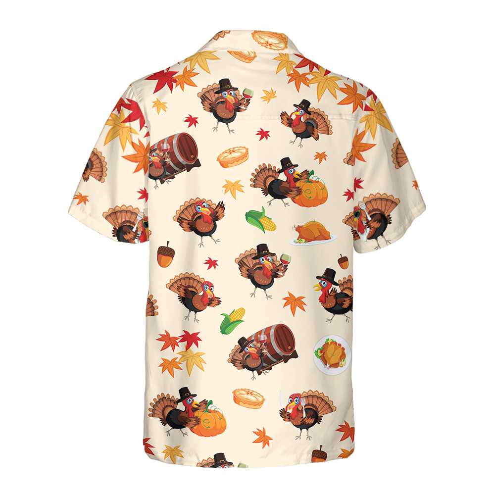 Drune | Das süßeste Truthahn-Hawaiihemd für Thanksgiving, witziges Gobble-Shirt, Geschenk für den Weihnachtstag
