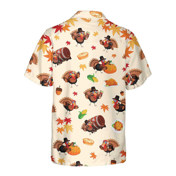 Drune | Das süßeste Truthahn-Hawaiihemd für Thanksgiving, witziges Gobble-Shirt, Geschenk für den Weihnachtstag