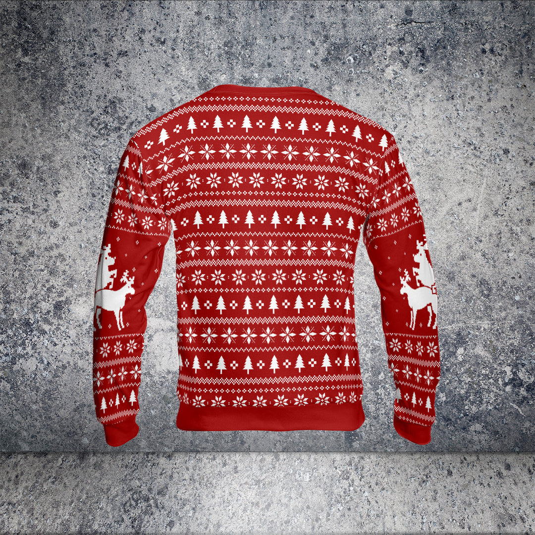 Drune | Drei Freche Rehe Hässlicher Weihnachtspullover - HYPERFAVOR
