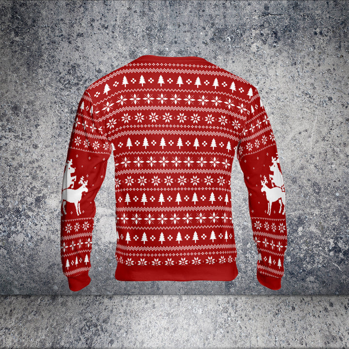 Drune | Drei Freche Rehe Hässlicher Weihnachtspullover - HYPERFAVOR