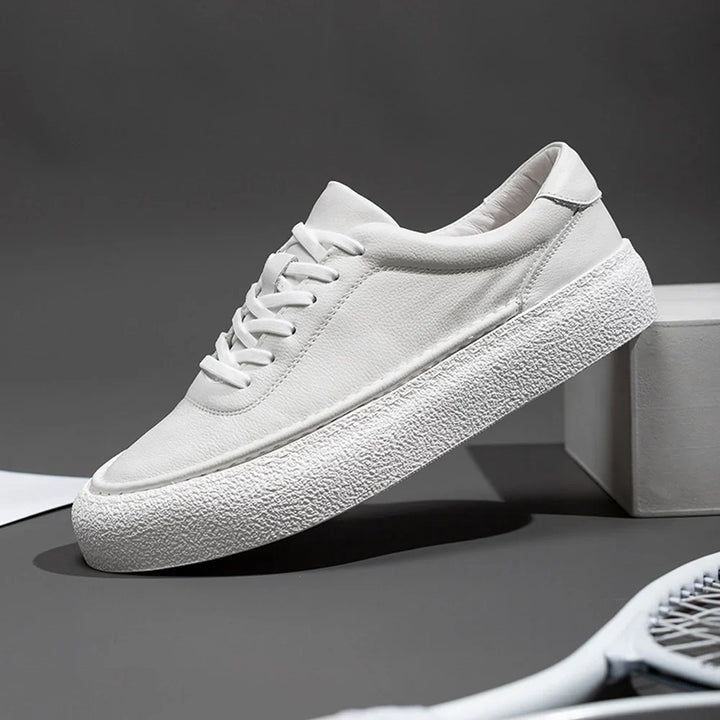 Drune | Premium Leder Sneakers Mit Weißer Sohle