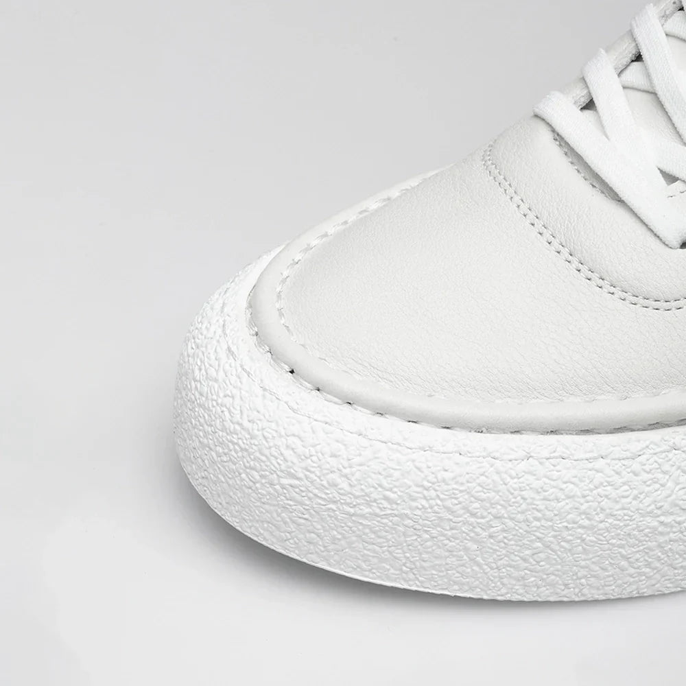 Drune | Premium Leder Sneakers Mit Weißer Sohle