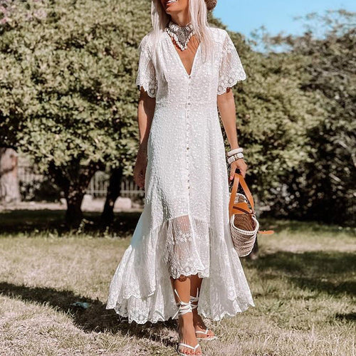 Drune | Boho-Spitzenkleid für Damen