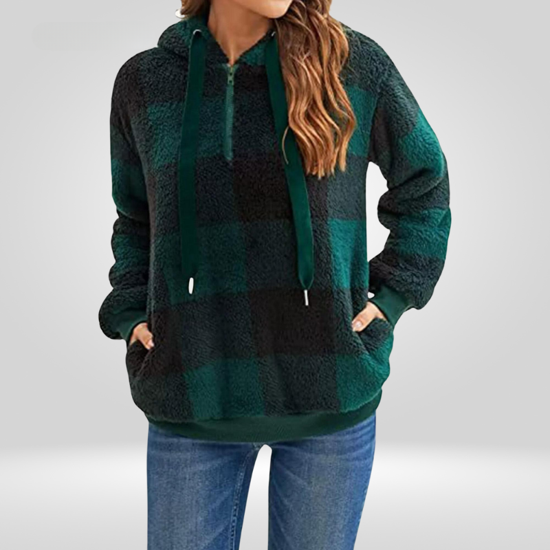 Drune | Kariertes Kapuzenpullover