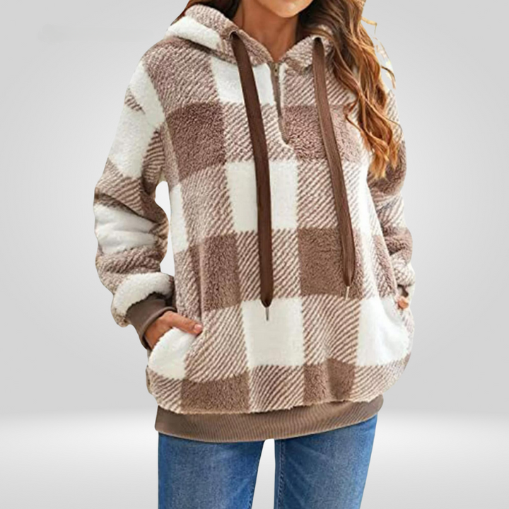 Drune | Kariertes Kapuzenpullover