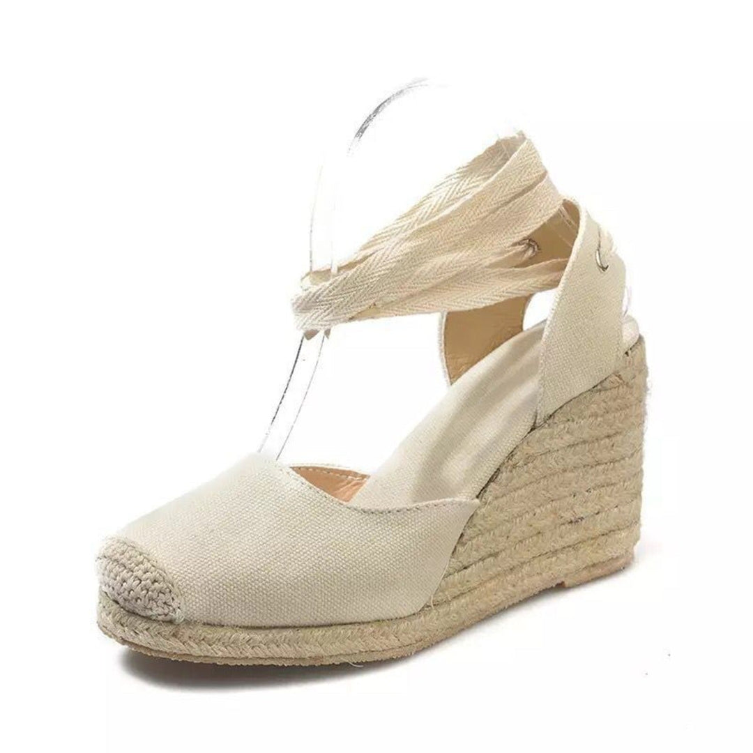 Drune | Einzelknopf Riemen, Seilstoff Sohle Espadrilles