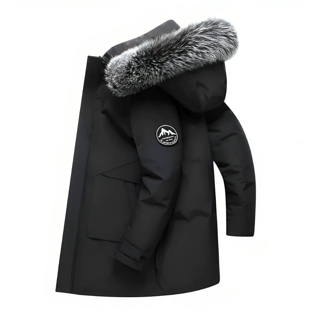Drune | Winterjacke mit Kapuze und Kunstfellkragen