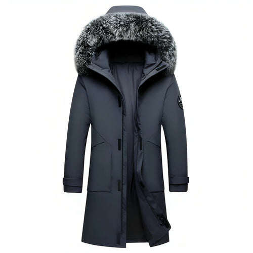 Drune | Winterjacke mit Kapuze und Kunstfellkragen