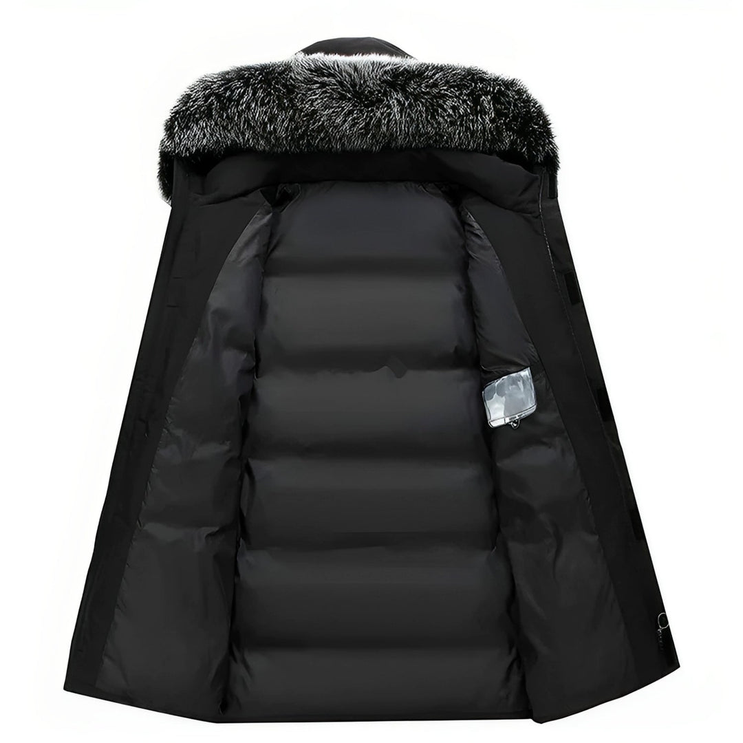 Drune | Winterjacke mit Kapuze und Kunstfellkragen