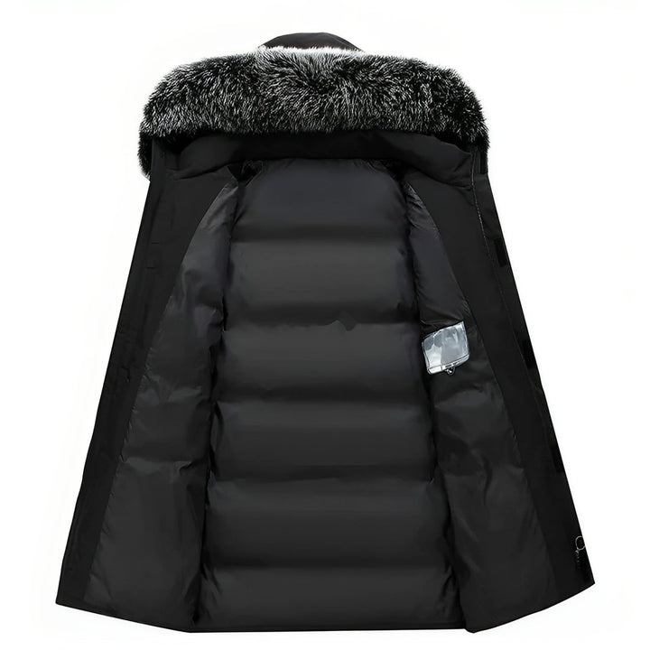 Drune | Winterjacke mit Kapuze und Kunstfellkragen