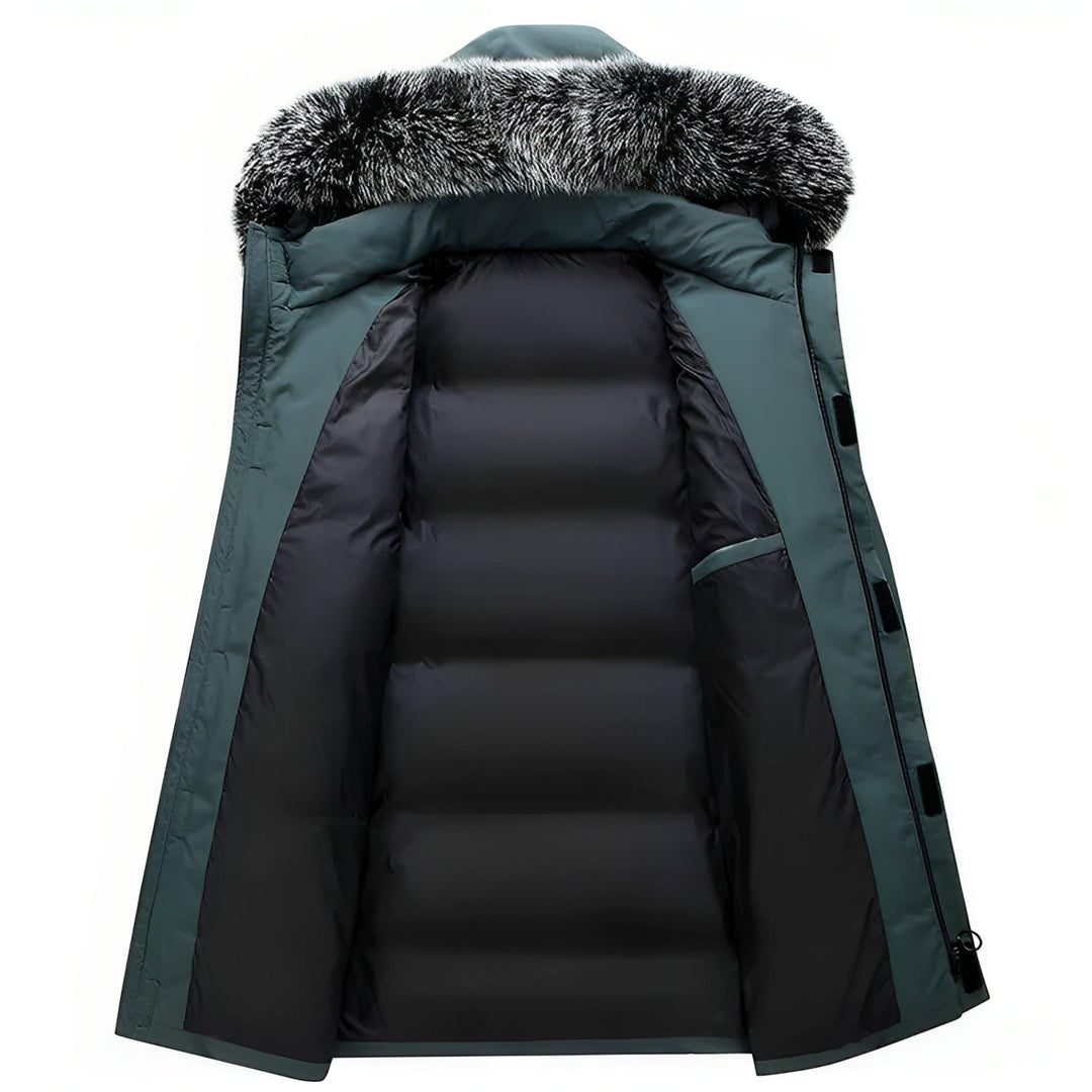 Drune | Winterjacke mit Kapuze und Kunstfellkragen