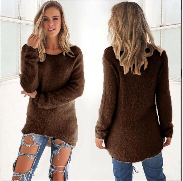 Drune | Lässiger O Ausschnitt Pullover