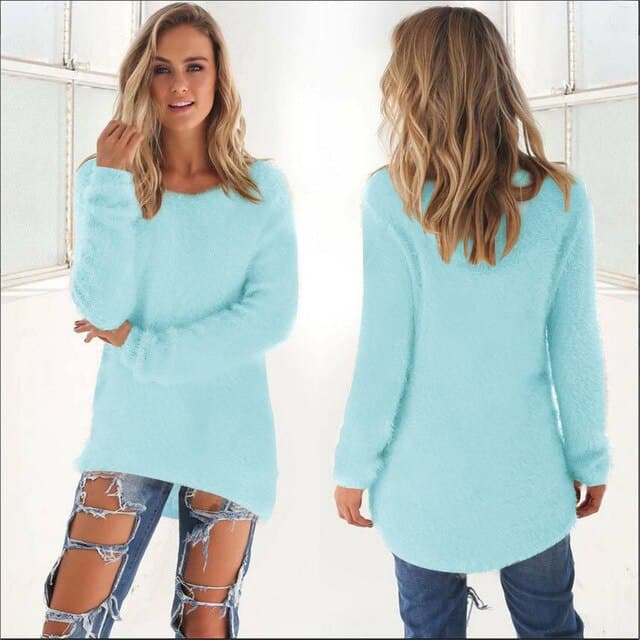 Drune | Strickpullover - Weiche Flauschige Qualität - Legere Passform - Lange Ärmel
