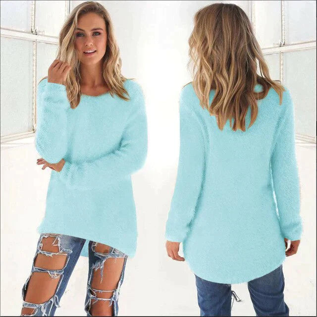 Drune | Lässiger O Ausschnitt Pullover