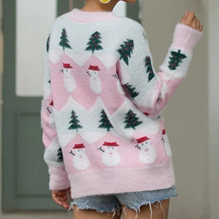 Drune | Trendiger Weihnachtspulli Für Damen Mit Muster