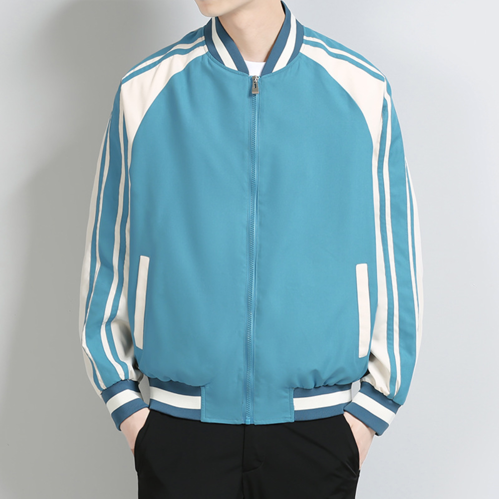 Drune | Jacke Zip-Up Lockere Passform Windjacke Herrenjacke