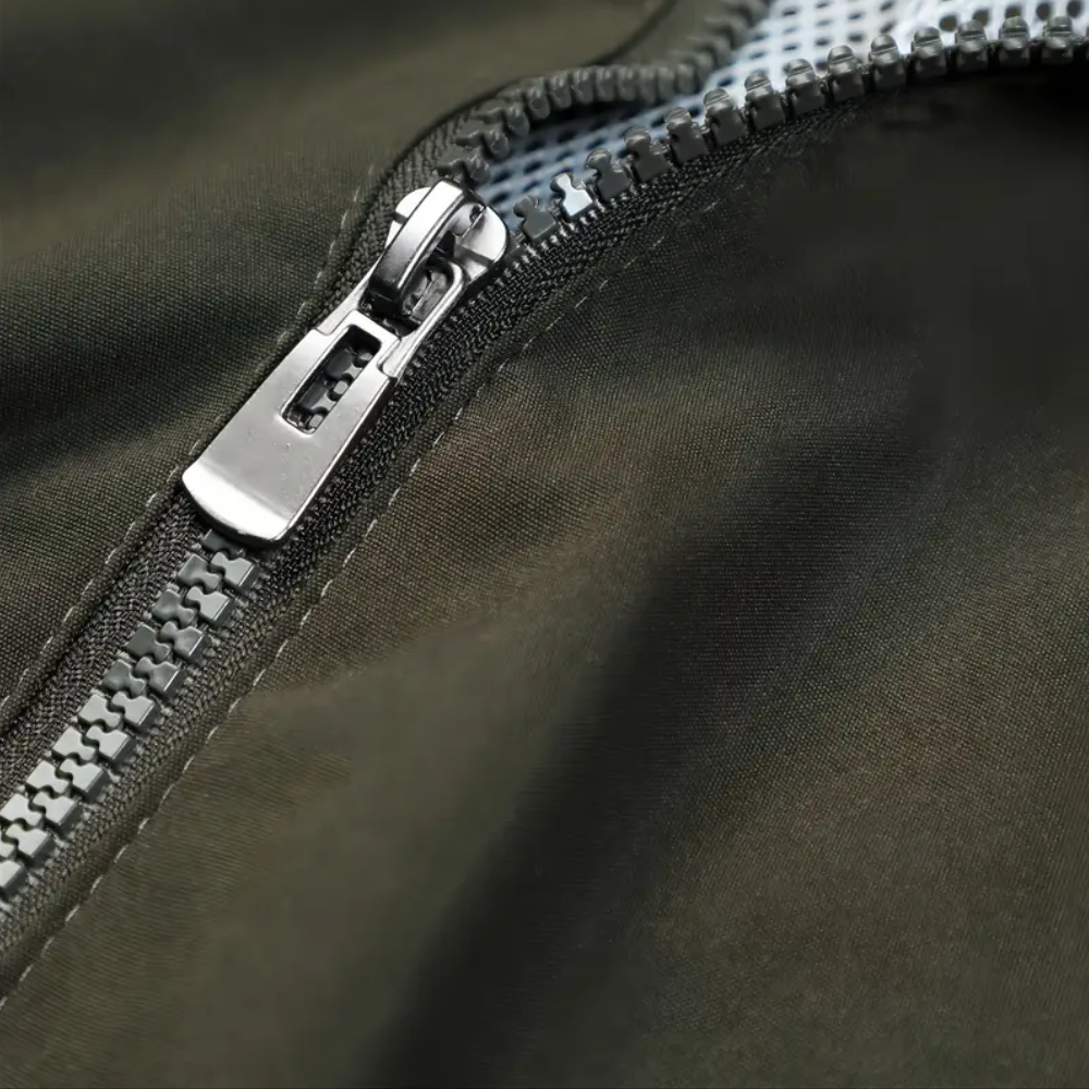 Drune | Jacke Zip-Up Lockere Passform Windjacke Herrenjacke