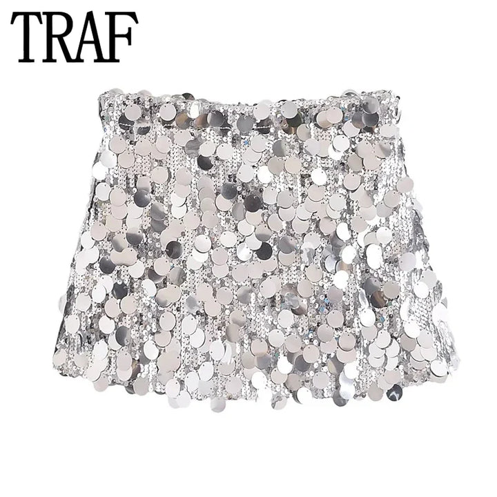 Drune | Glamour in Motion: Mini-Paillettenrock 2024 für Damen
