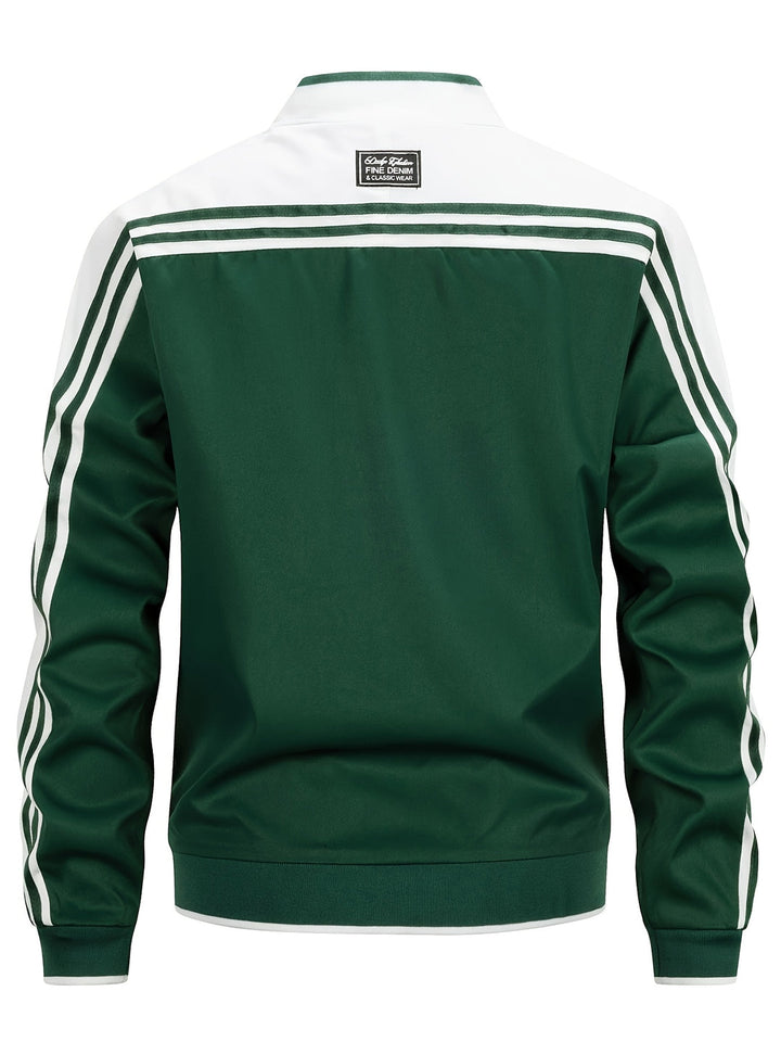 Drune | Zip-Up Gestreift Sportjacke