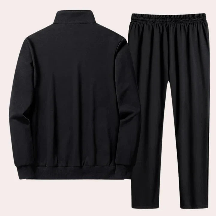 Drune | Reißverschluss Elastischer Bund Jogger Satz Co Ord Satzs Herren