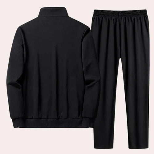 Drune | Reißverschluss Elastischer Bund Jogger Satz Co Ord Satzs Herren