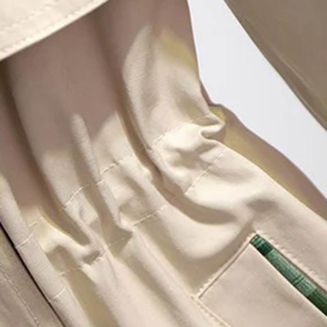 Drune | Doppelreiher V Ausschnitt Halbarmjacke für Damen