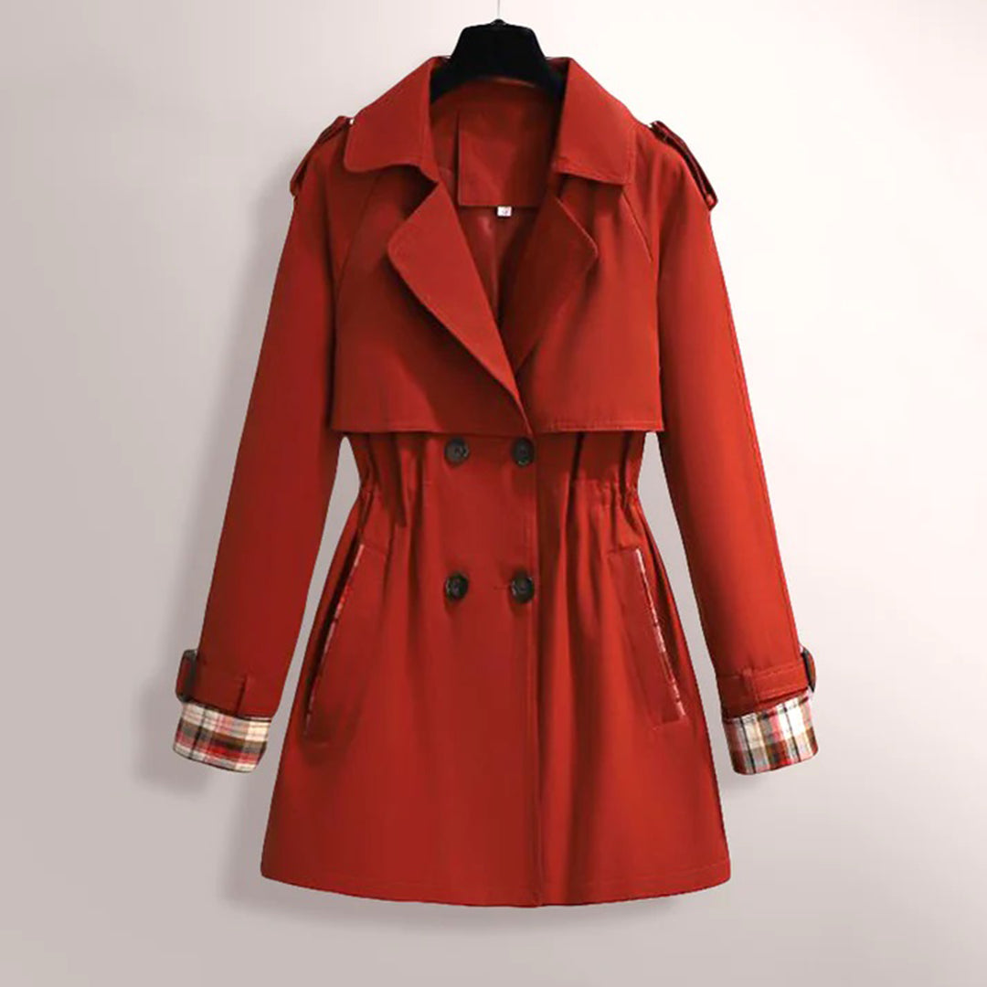 Drune | Doppelreiher V Ausschnitt Halbarmjacke für Damen