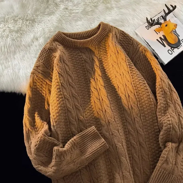 Drune | Strickpullover Herren mit Rundhalsausschnitt