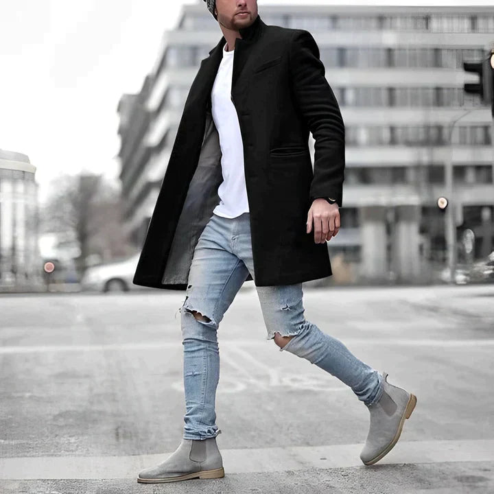 Drune | Stilvoller Langer Wintermantel Für Männer