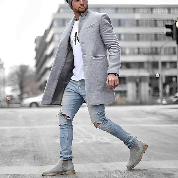 Drune | Stilvoller Langer Wintermantel Für Männer