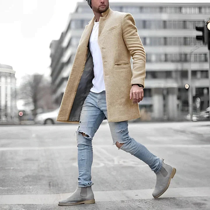 Drune | Stilvoller Langer Wintermantel Für Männer