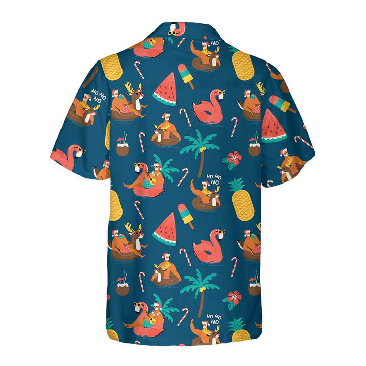 Drune | Tropisches Heißes Weihnachts-Hawaiianhemd, Lustiges Weihnachtshemd, Geschenk Für Weihnachten