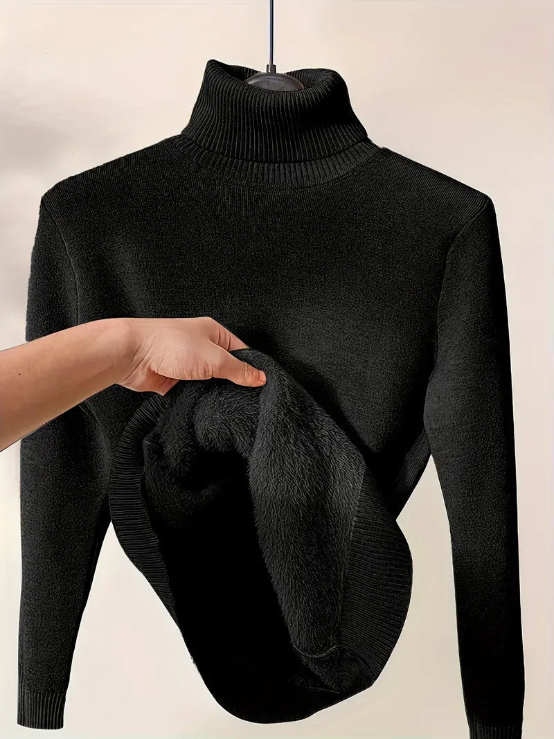 Drune | Damen- & Herren-Rollkragenpullover - Gerader Schnitt Winterkomfort