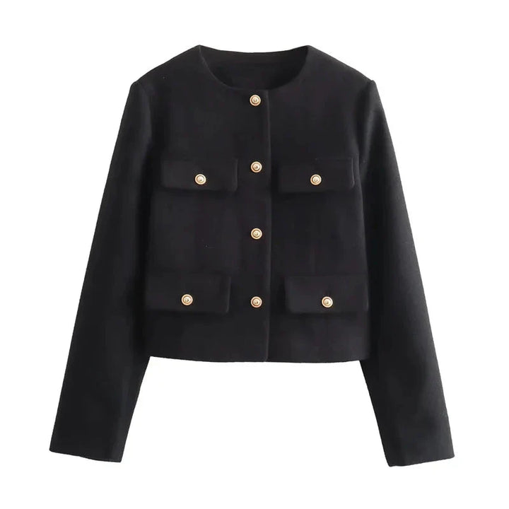 Drune | Jacke Kurz Einreiher Blazer Jacke Damen Jacke
