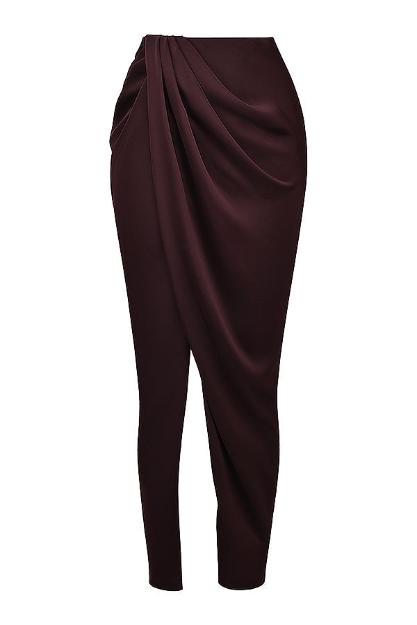 Drune | Satin Corsage Top Und Maxirock Satz