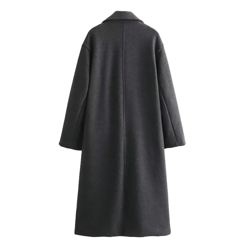 Drune | Lange Jacke für Damen Elegantes Design Warme Winterjacke