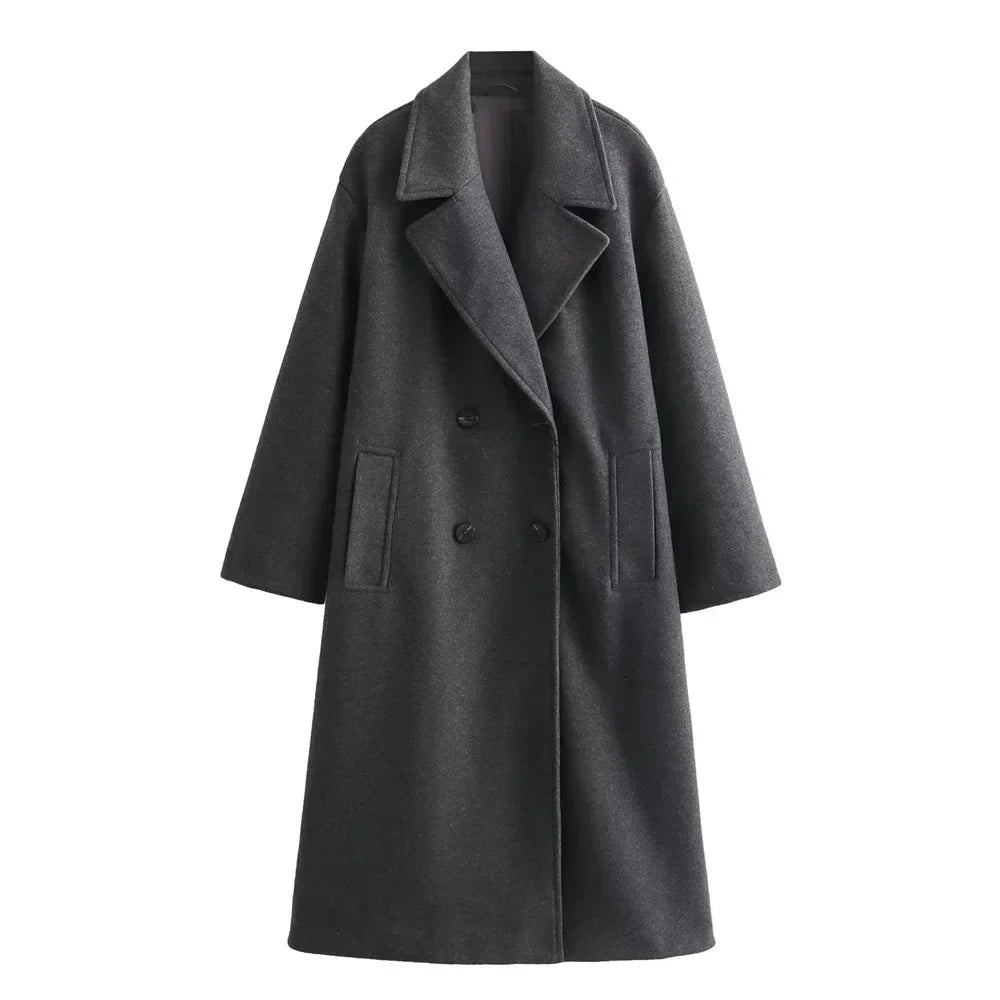 Drune | Lange Jacke für Damen Elegantes Design Warme Winterjacke