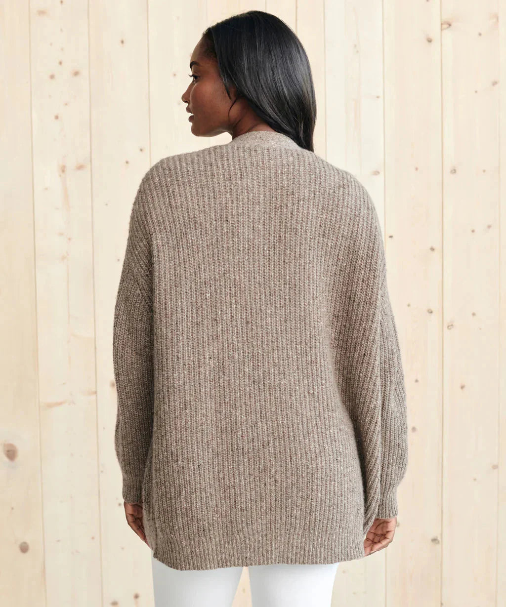 Drune | Übergroße Strickjacke Damen Strickjacke aus Kaschmir mit V Ausschnitt und Knöpfen
