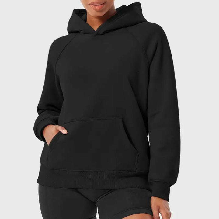 Drune | Damen Hoodie mit Raglanärmeln und Kängurutasche
