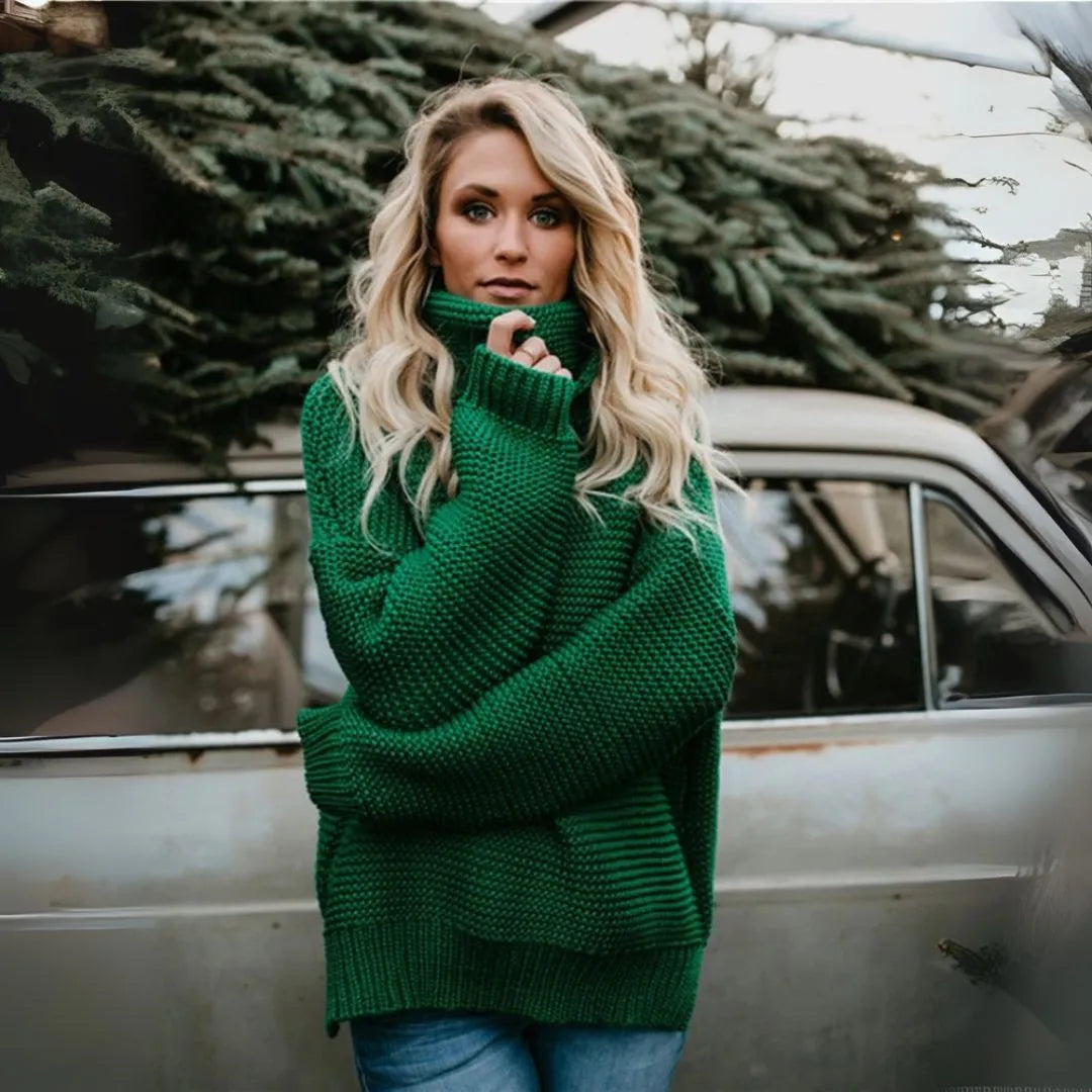 Drune | Übergroßer Rollkragenpullover Damen aus Premium Strick