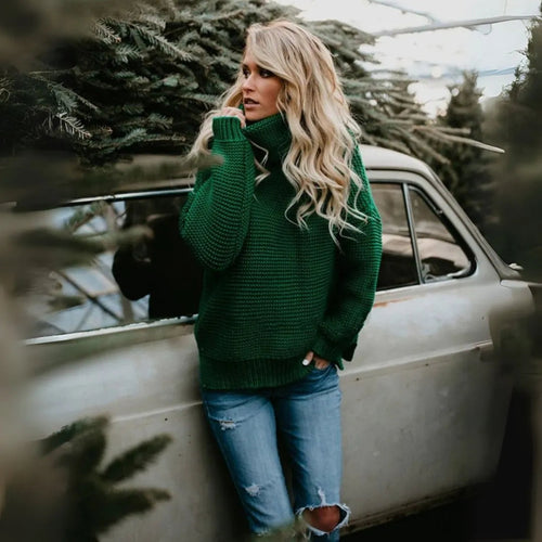 Drune | Übergroßer Rollkragenpullover Damen aus Premium Strick